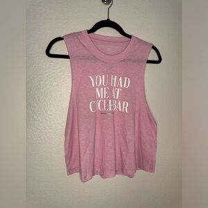 NWT-Spiritual Gangster Pink Cycle Bar Tank Top Athletic Wear Size Large